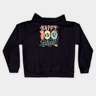 Happy 100th Day of School, Retro 100 Days Of School Teacher Kids Hoodie